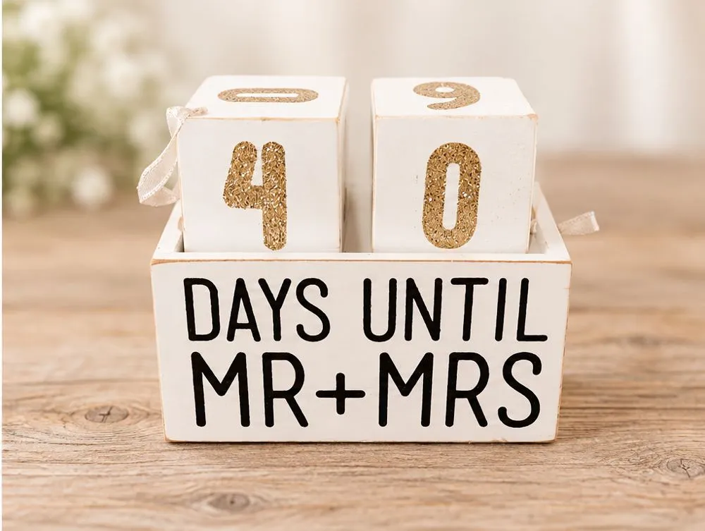 Days until Mr + Mrs blocks