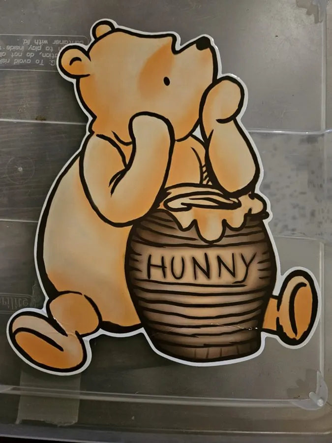 Winnie the Pooh honey pot cutout