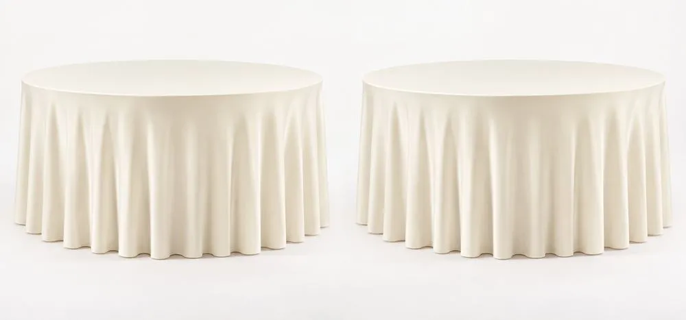 Ivory round tablecloths